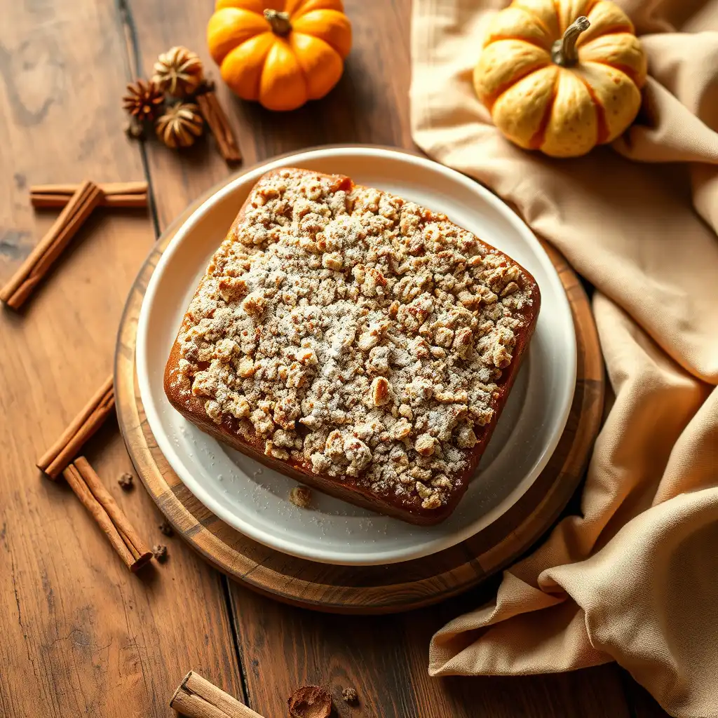 Cinnamon Streusel Pumpkin Coffee Cake