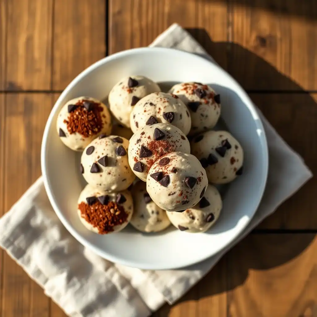 Cookie Dough Frozen Yogurt Bites