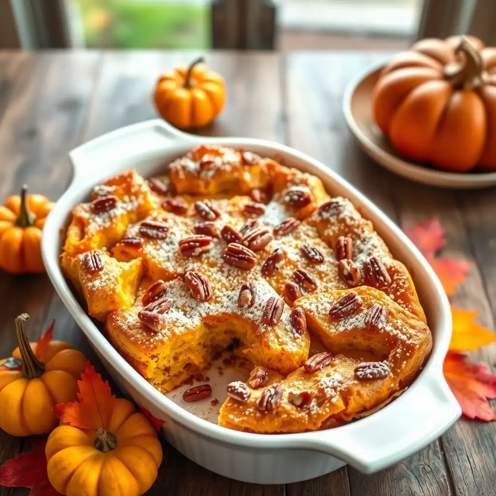 Pumpkin French Toast Casserole