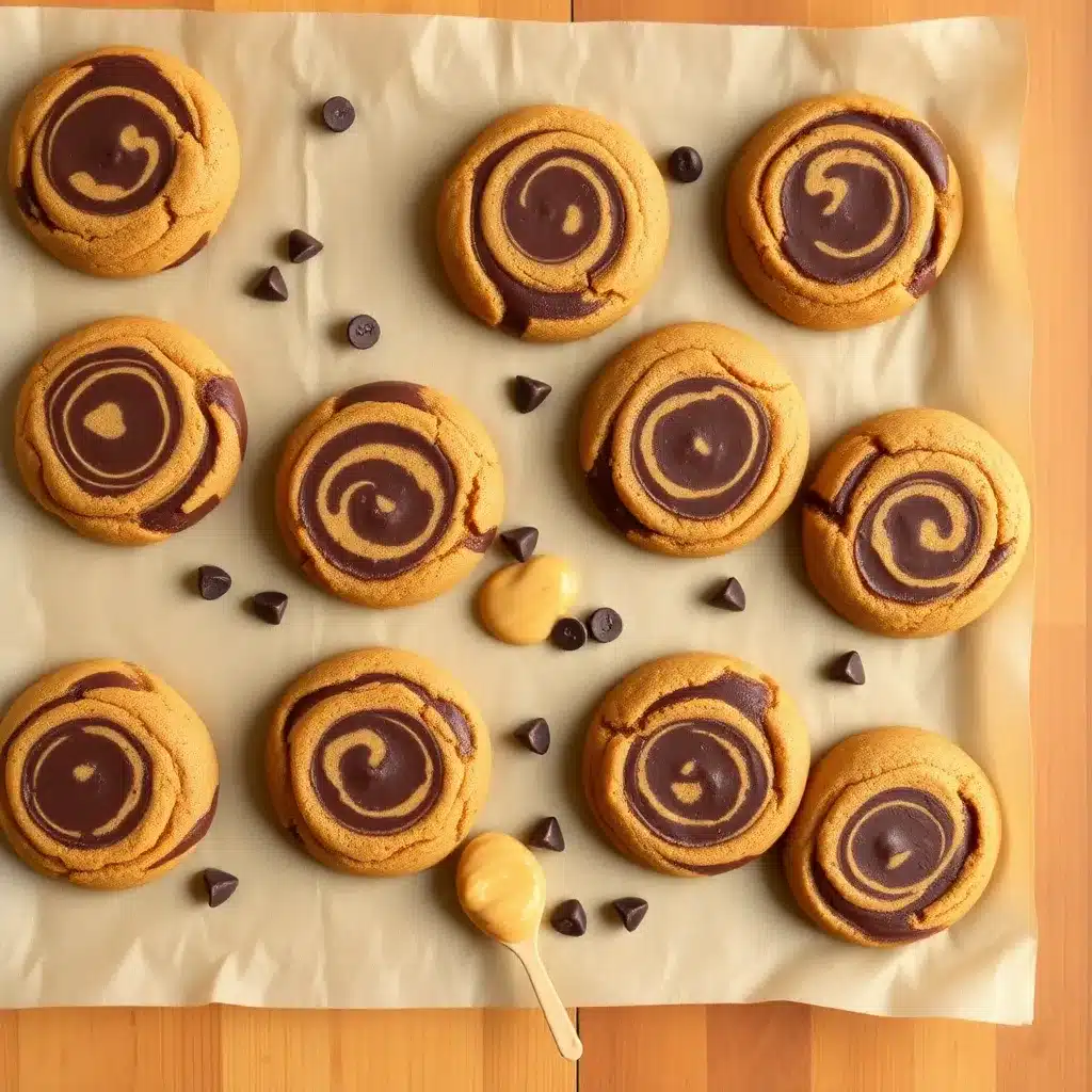 Chocolate Peanut Butter Swirl Cookies
