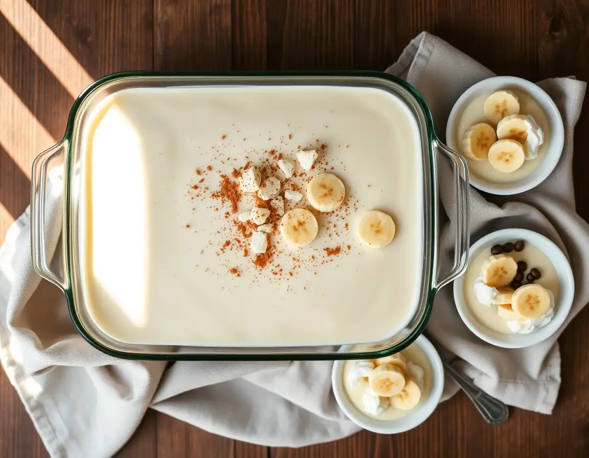 Cottage Cheese Banana Pudding