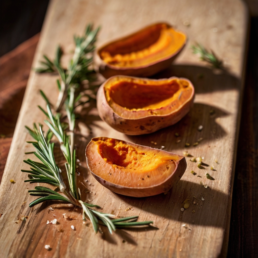 Baked Sweet Potato Cubes