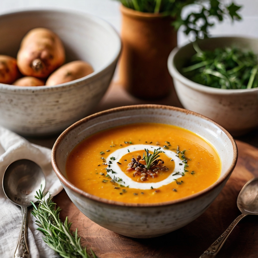 Sweet Potato Cauliflower Soup