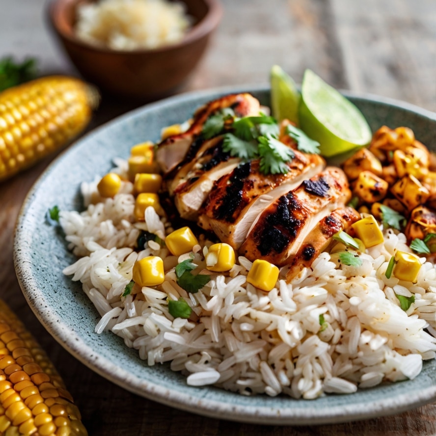Street Corn Chicken Rice Bowl