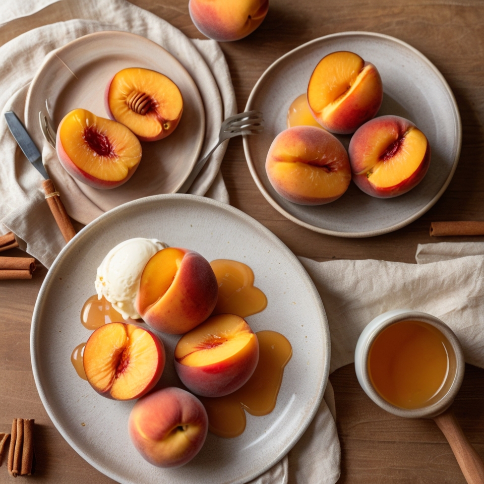 Air Fryer Peaches with Cinnamon