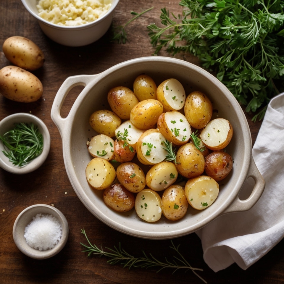 Baked Feta Potatoes