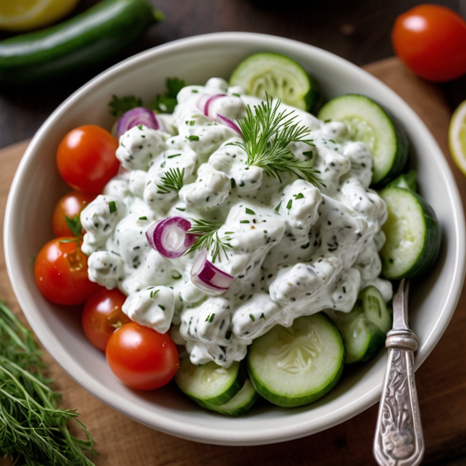 Easy Tzatziki Chickpea Salad | Fresh Salad Ideas