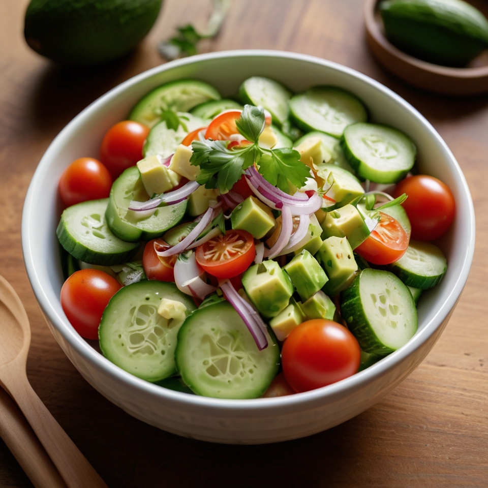 Cucumber Avocado Salad Recipe